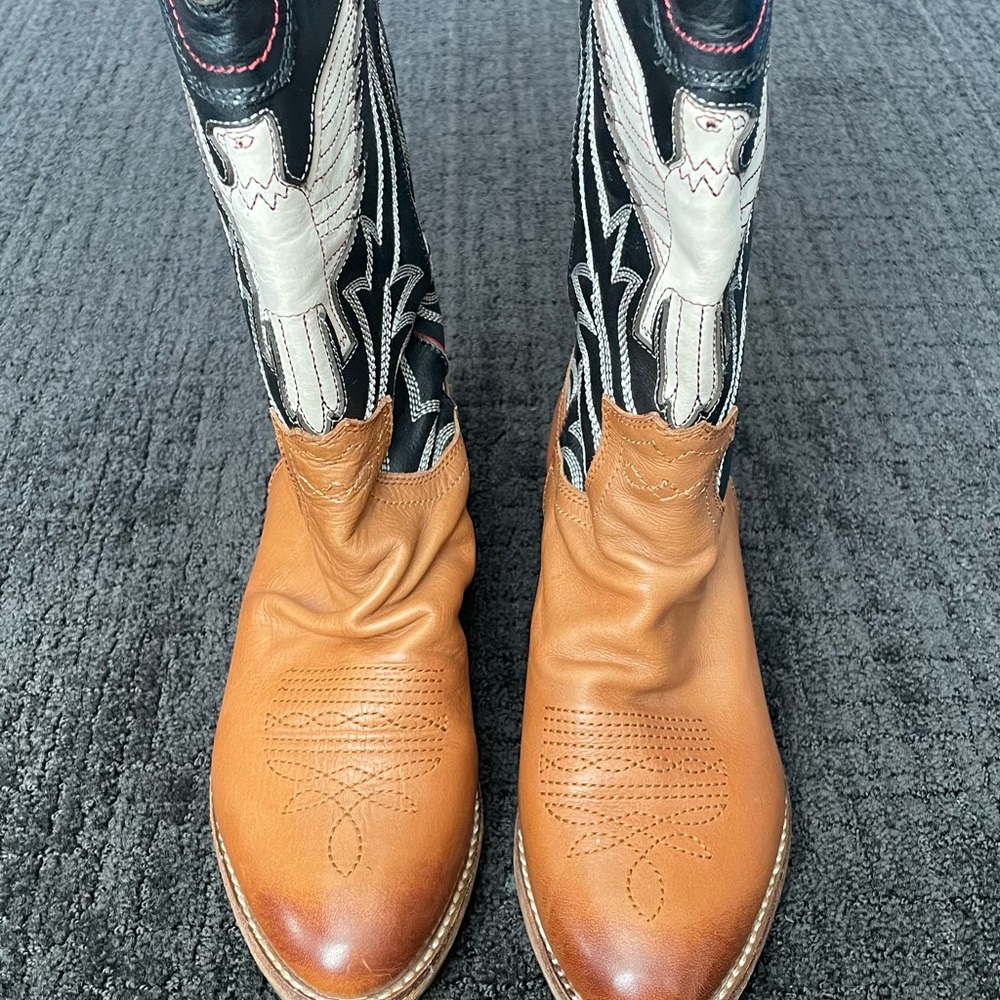 Sam Edelman, western eagle, cowboy boots